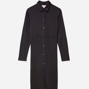 The Luxe Cotton Shirtdress XS